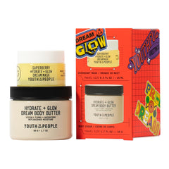 Youth To The People Dream A La Glow Set overnight face mask for hydrating radiance.