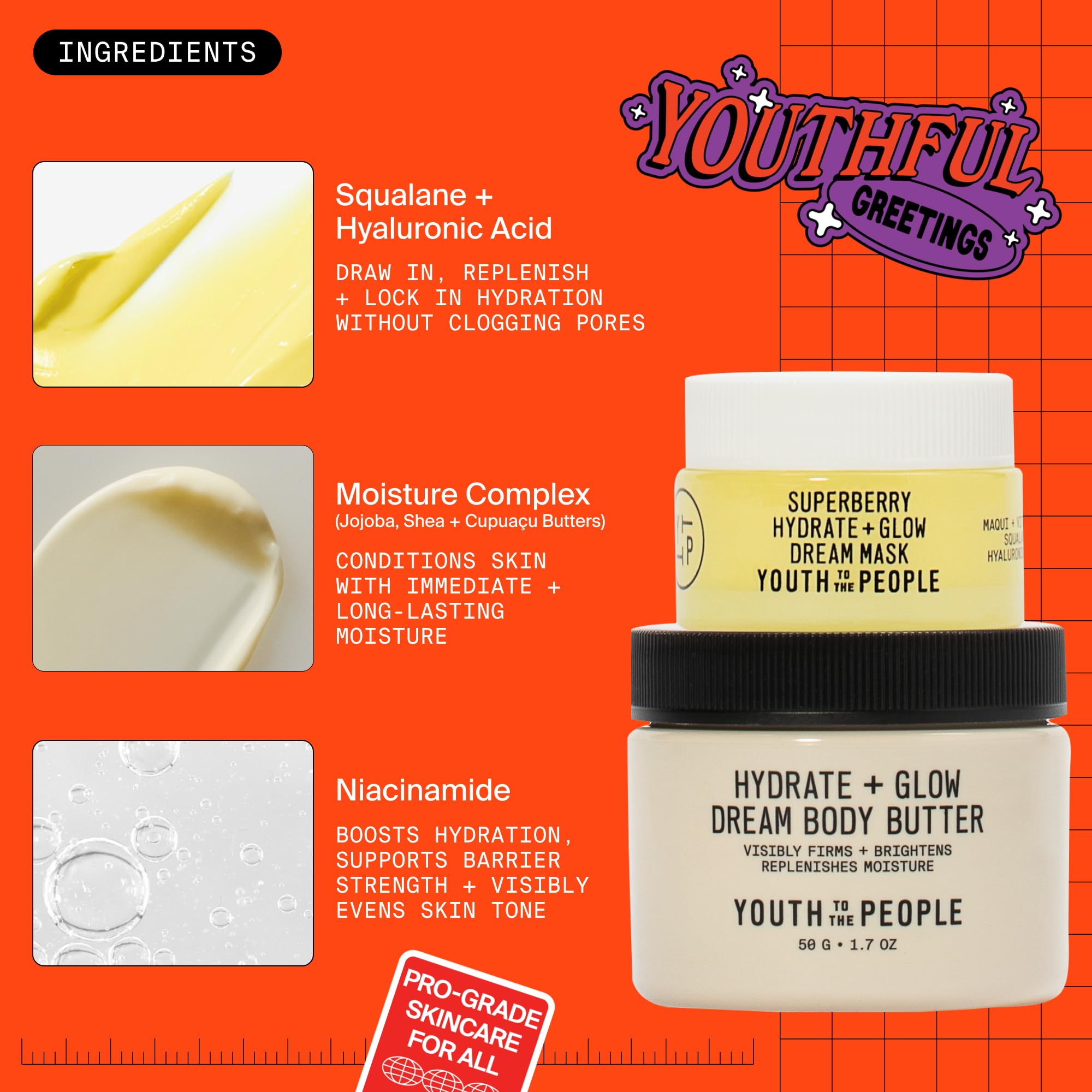 Packaging view of Youth To The People Dream A La Glow Set gift set.