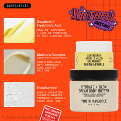 Packaging view of Youth To The People Dream A La Glow Set gift set.
