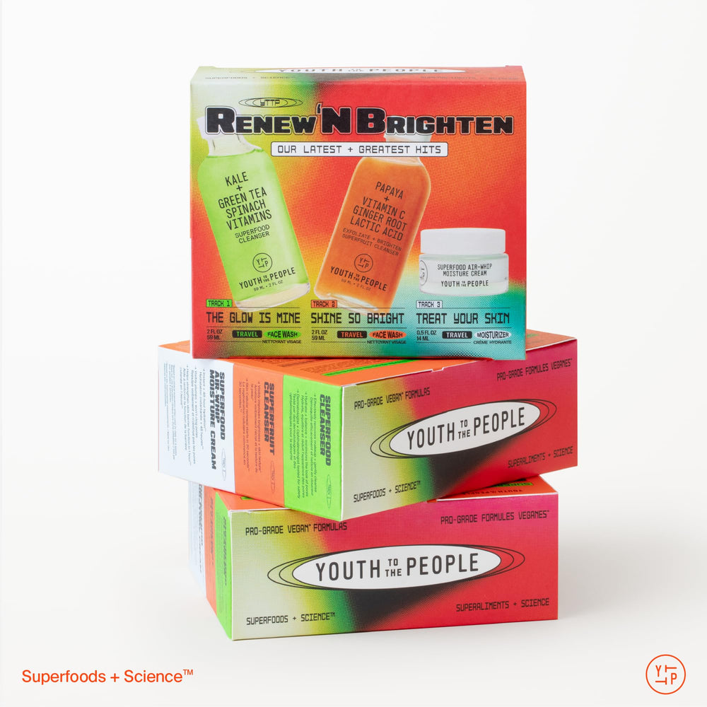 Youth To The People Moisturizer application close-up emphasizing quick absorption.