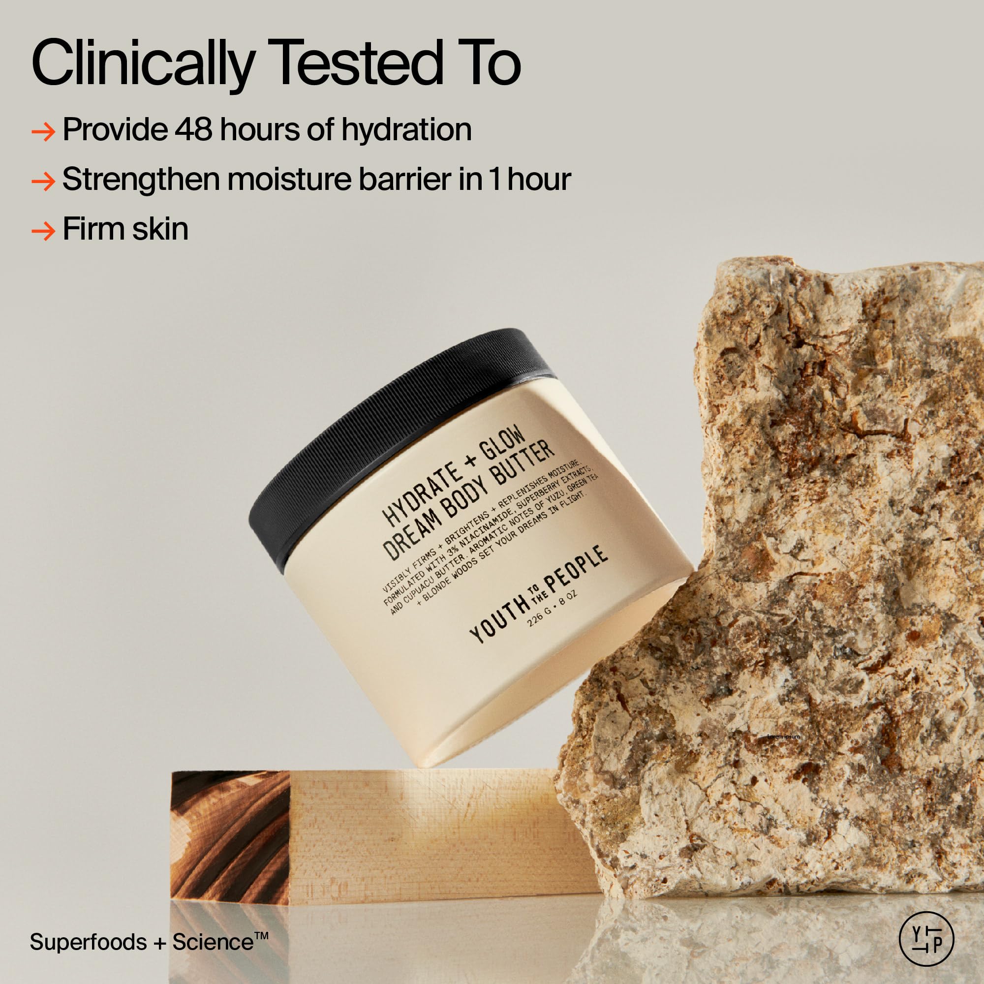 Unisex packaging communicates broad appeal for all skin types.