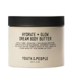 Youth To The People Superberry Hydrate + Glow Dream Body Butter bottle ready for daily hydration.