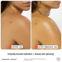 Apply to damp skin after shower for optimized absorption and feel of refreshment.