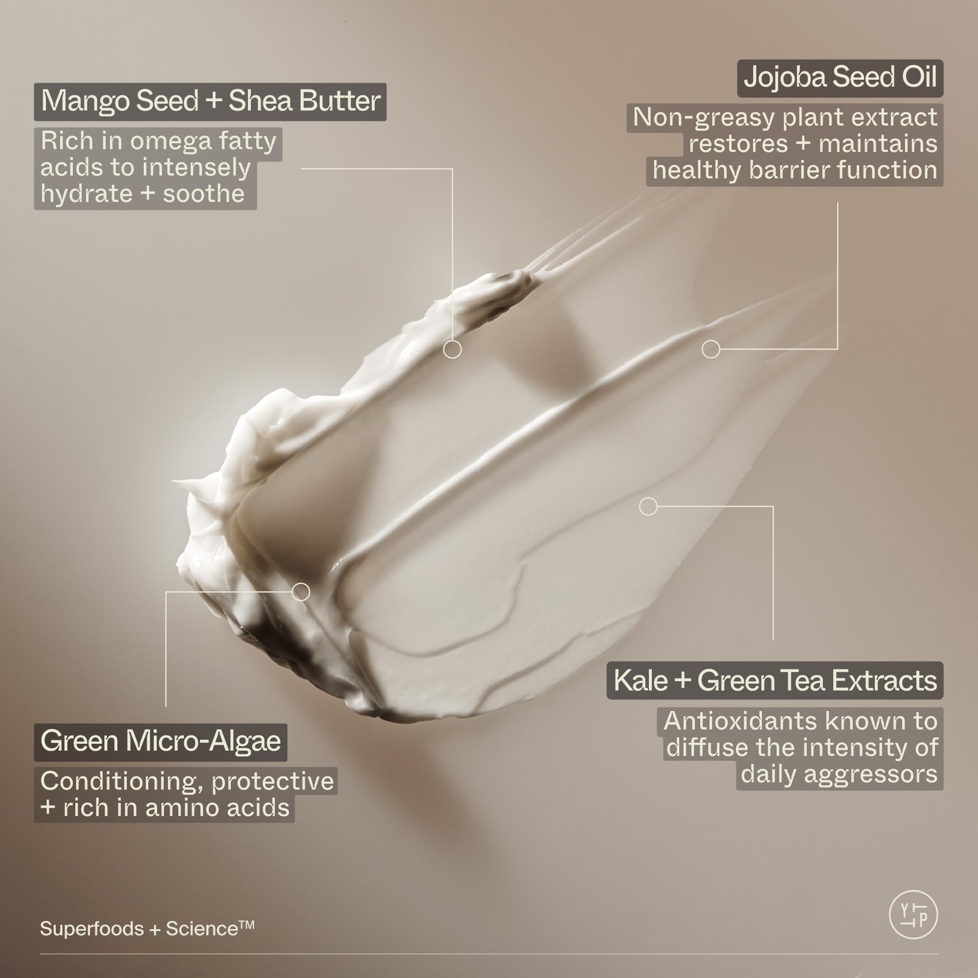 Youth To The People pump-action close-up highlights quick absorption for silky skin.