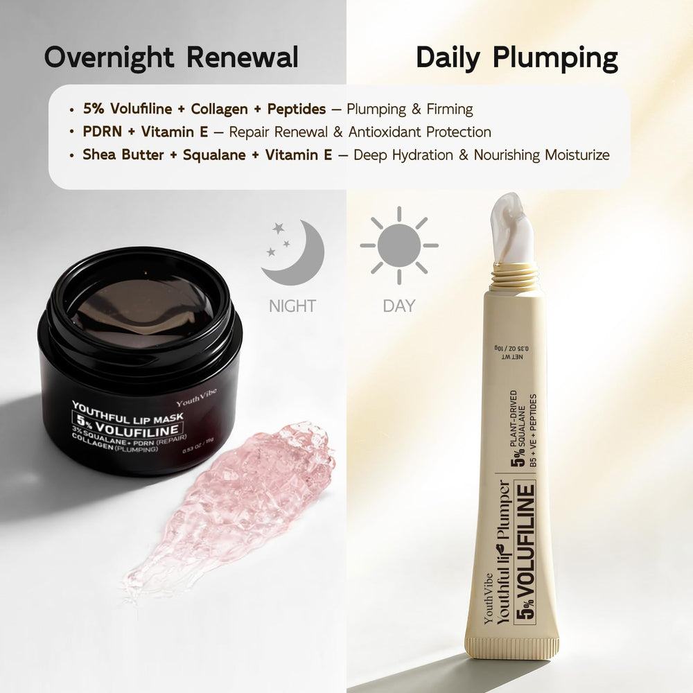 YouthVibe overnight lip sleeping mask tubes for overnight nourishment