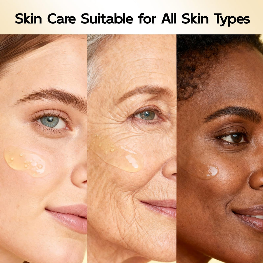 YouthVibe PDRN serum application close-up shows quick absorption and glow.