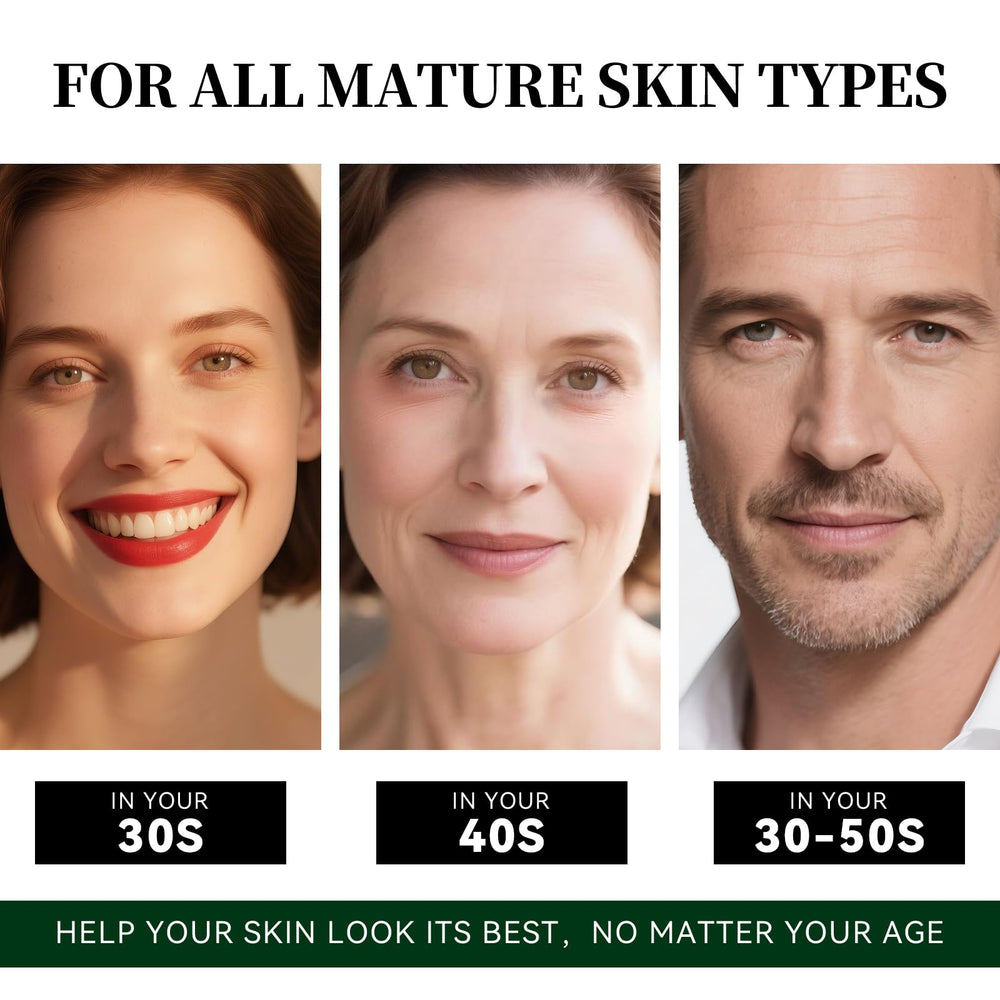 Yowllow anti aging moisturizer on the face provides even coverage and firmness