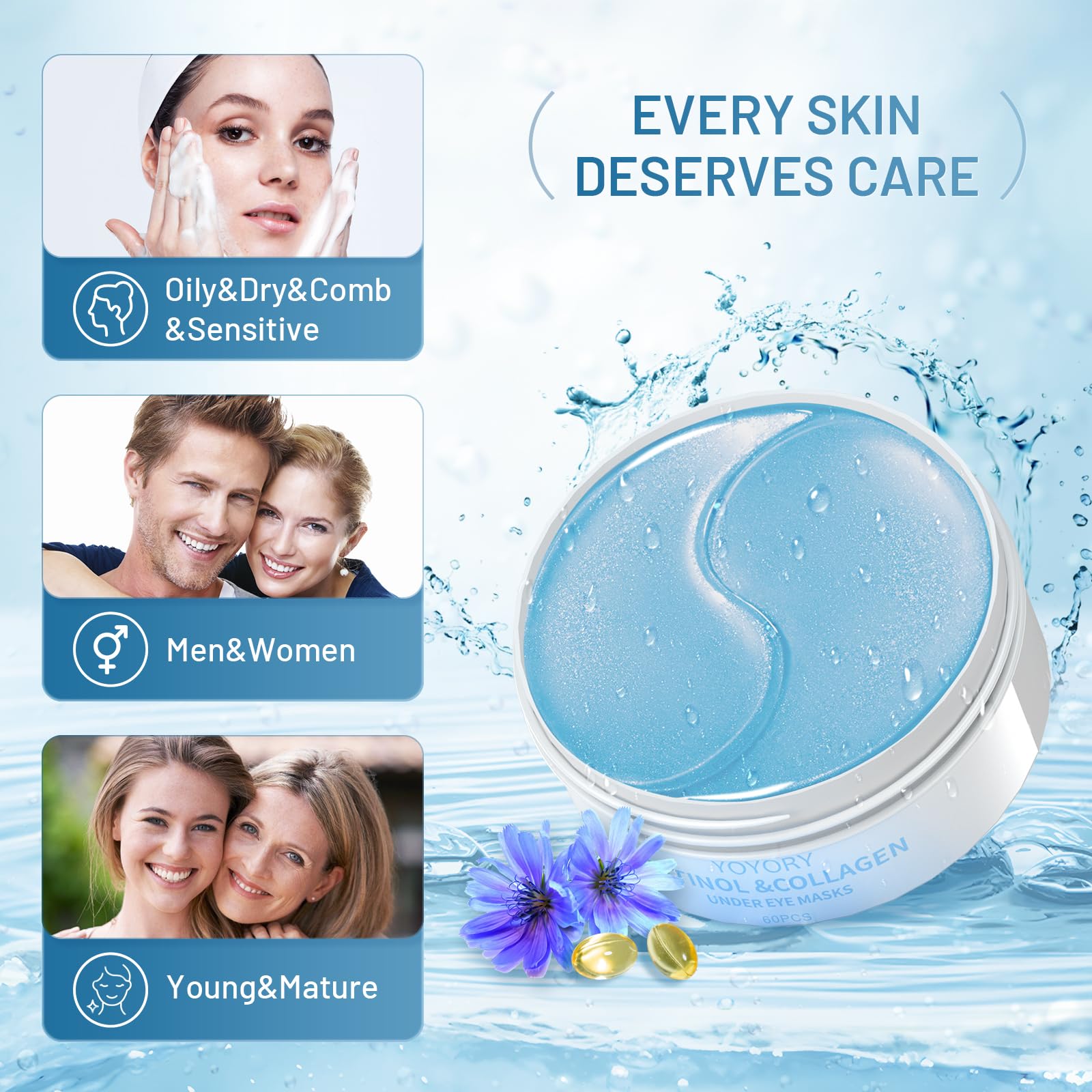 YOYORY 30-pair pack ideal for daily eye care routine