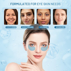 YOYORY blue under-eye patches pack shown for cooling and depuffing