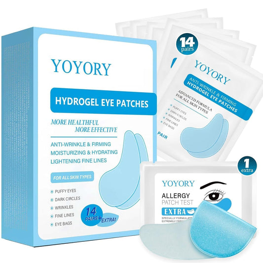 YOYORY hydrogel under eye patches close-up for refreshed look