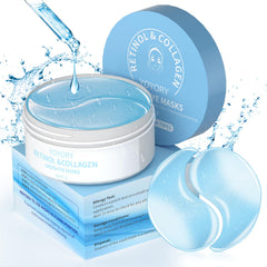 YOYORY hydrogel under-eye patches close-up emphasizing hydration and soothing feel