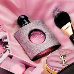 YSL Black Opium Glitter orange flower note brightens the scent for day-to-night wear.