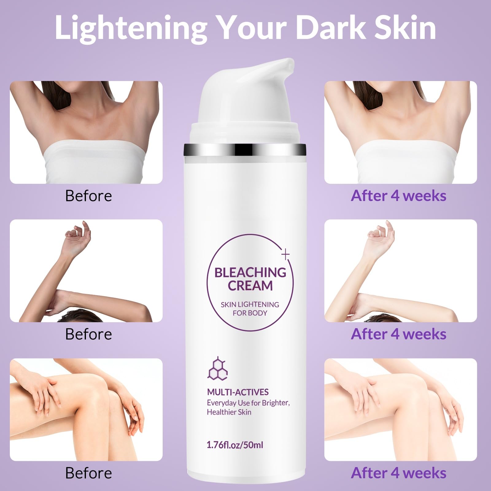 YTDB Skin Bleaching Cream texture close-up—creamy, non-greasy feel for daily use.