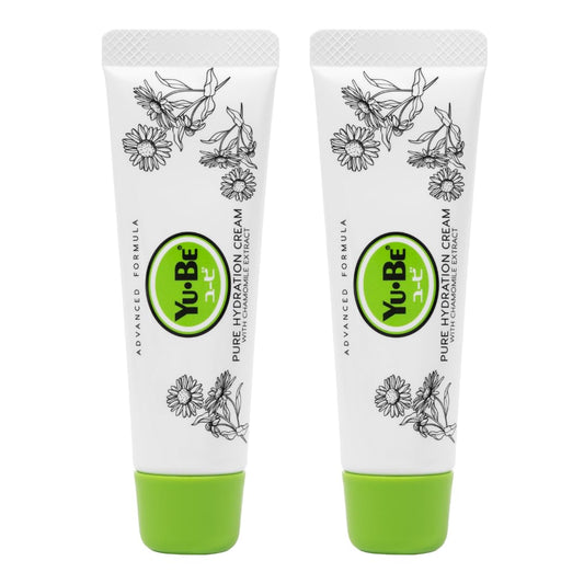 Yu-Be Advanced Formula Pure Hydration Cream close-up showing creamy texture for hydration