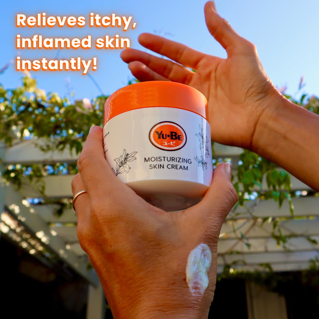 Yu-Be breathable moisture barrier on hands after washing for long-lasting comfort.