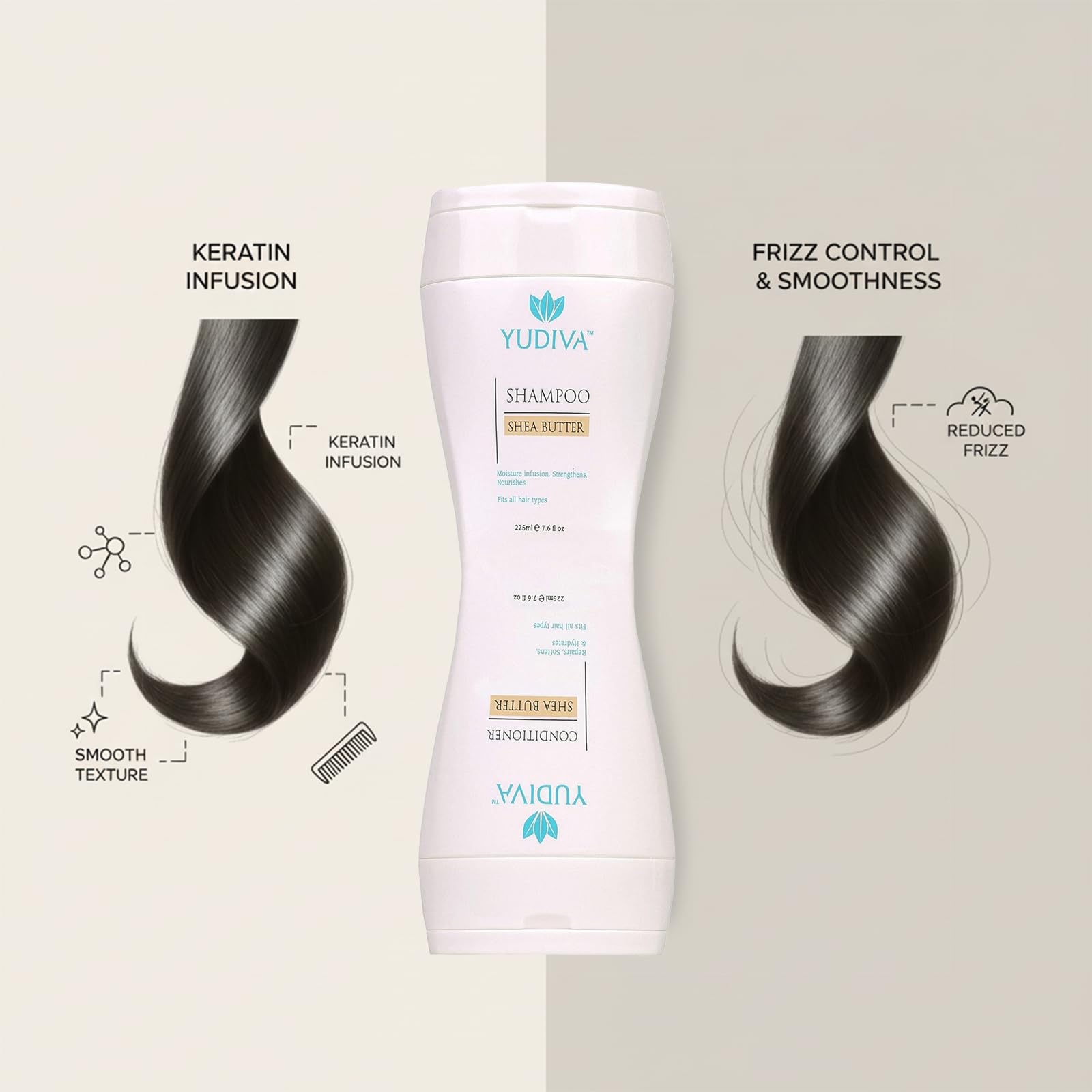 YUDIVA Travel-friendly bottle design fits bags without leaks during transit.