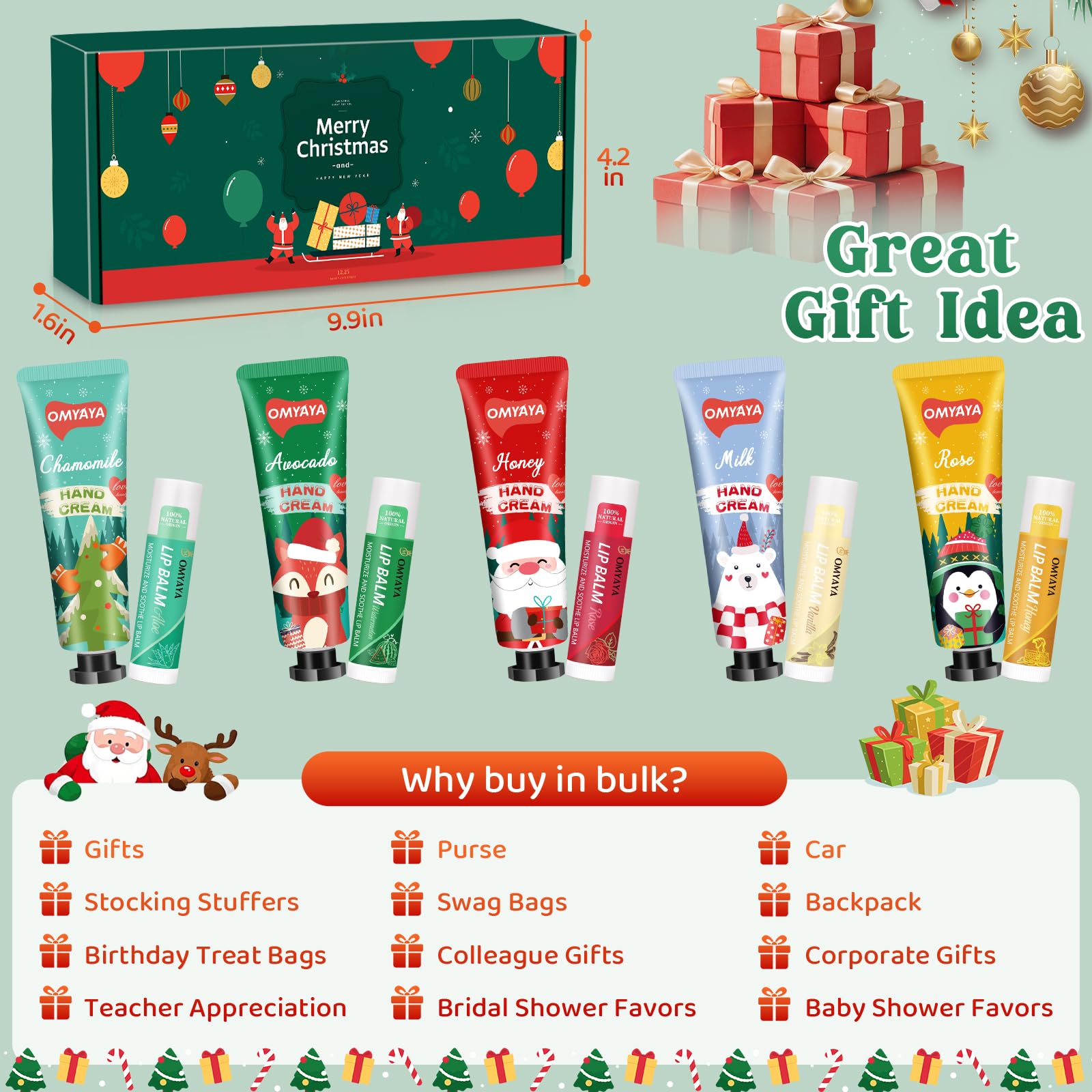 YUEONEWIN display-ready gift set for coworkers and teachers.