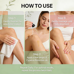 YUEPLATTNMAY Cyperus Rotundus Oil for bikini area offers gentle hydration.