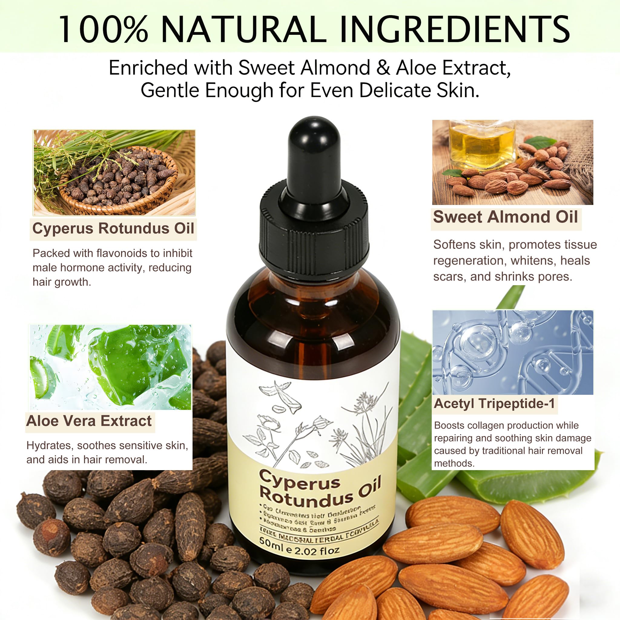 YUEPLATTNMAY Cyperus Rotundus Oil texture showing fast absorption and light skin feel.