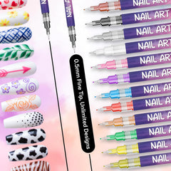 Yueur portable nail art kit fits home studios and salons.