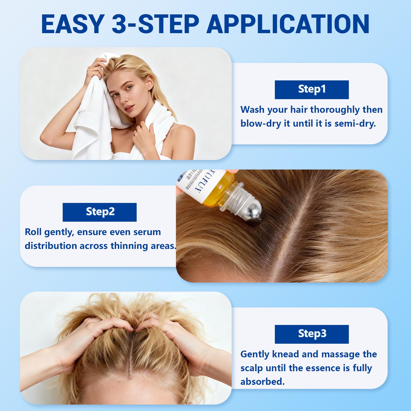 YUFUY Biotin Niacinamide complex label emphasizing hair-strength benefits
