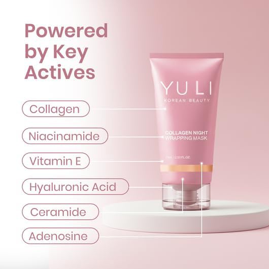 YULI Collagen mask brush application shows precise coverage