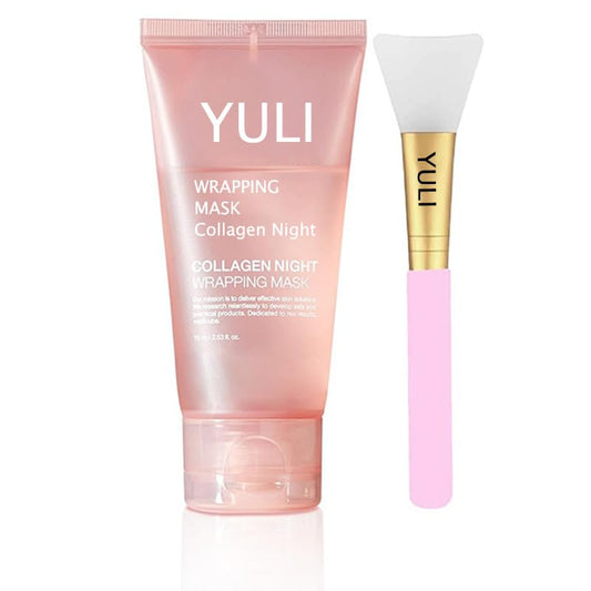 YULI Collagen Overnight Wrap Mask packaging, convenient storage and gifting appeal
