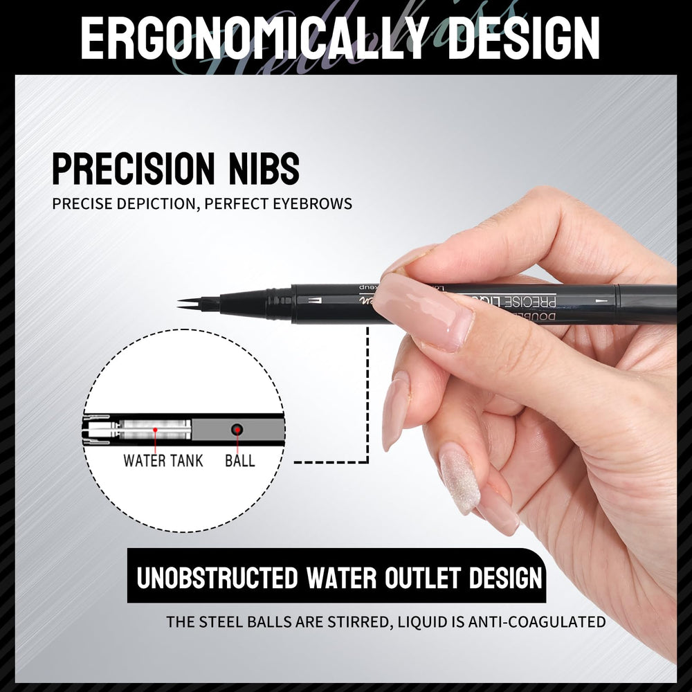 Yulinlon 9708 brow pen with built-in brush for grooming
