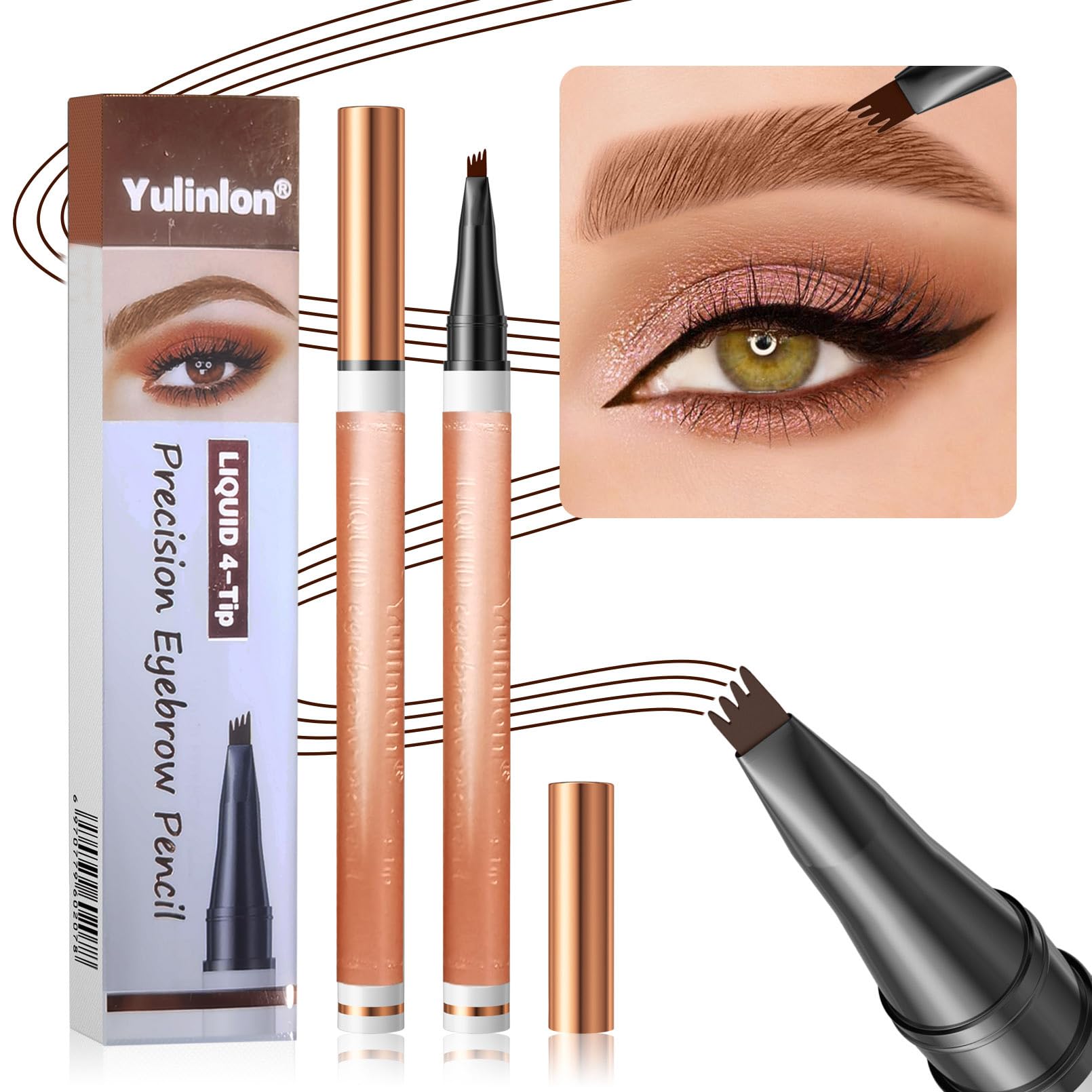 Yulinlon beginner-friendly brow pen for easy shaping