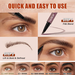Yulinlon precision microblade tip fills sparse brow areas.