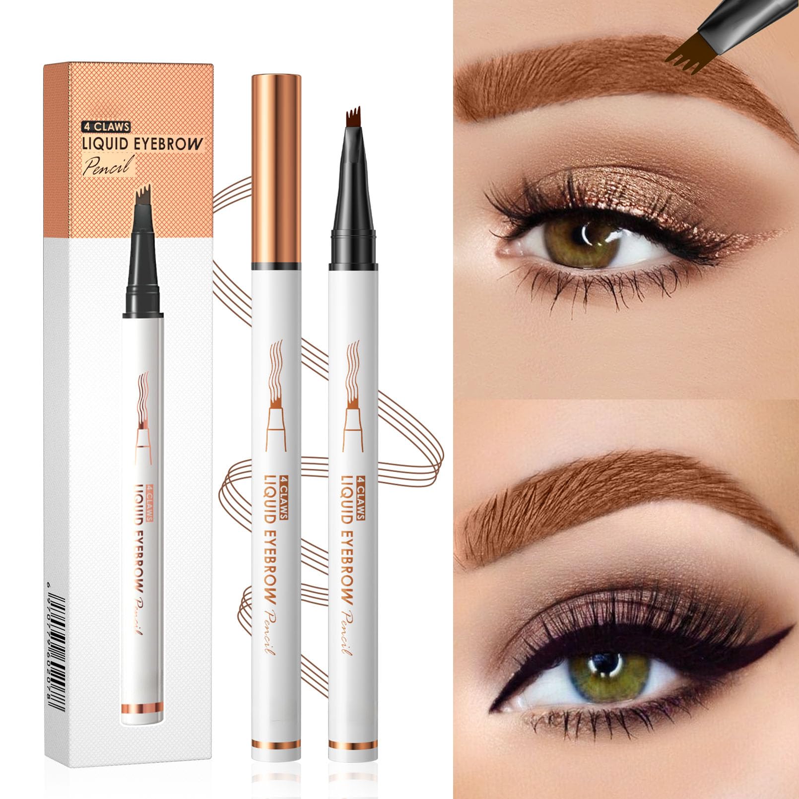 Yulinlon Q707 four-tipped brow pen delivers long-lasting definition with a light feel.