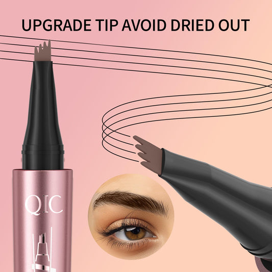 Close-up of Yulinlon Q708 micro-fork tip for precise hair-like strokes.