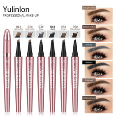 Yulinlon Q708 demonstrates precise brow strokes for natural definition.