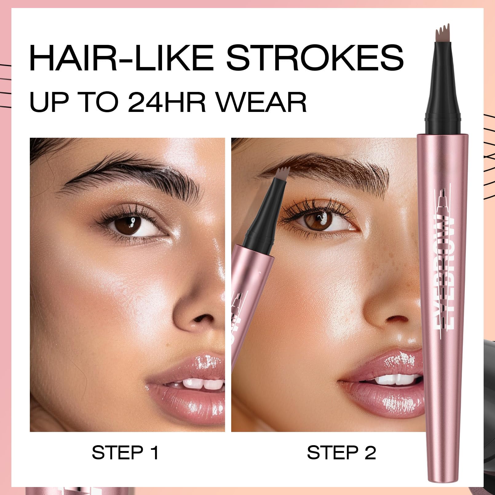 Yulinlon Q708 slim pencil allows easy, controlled brow filling.