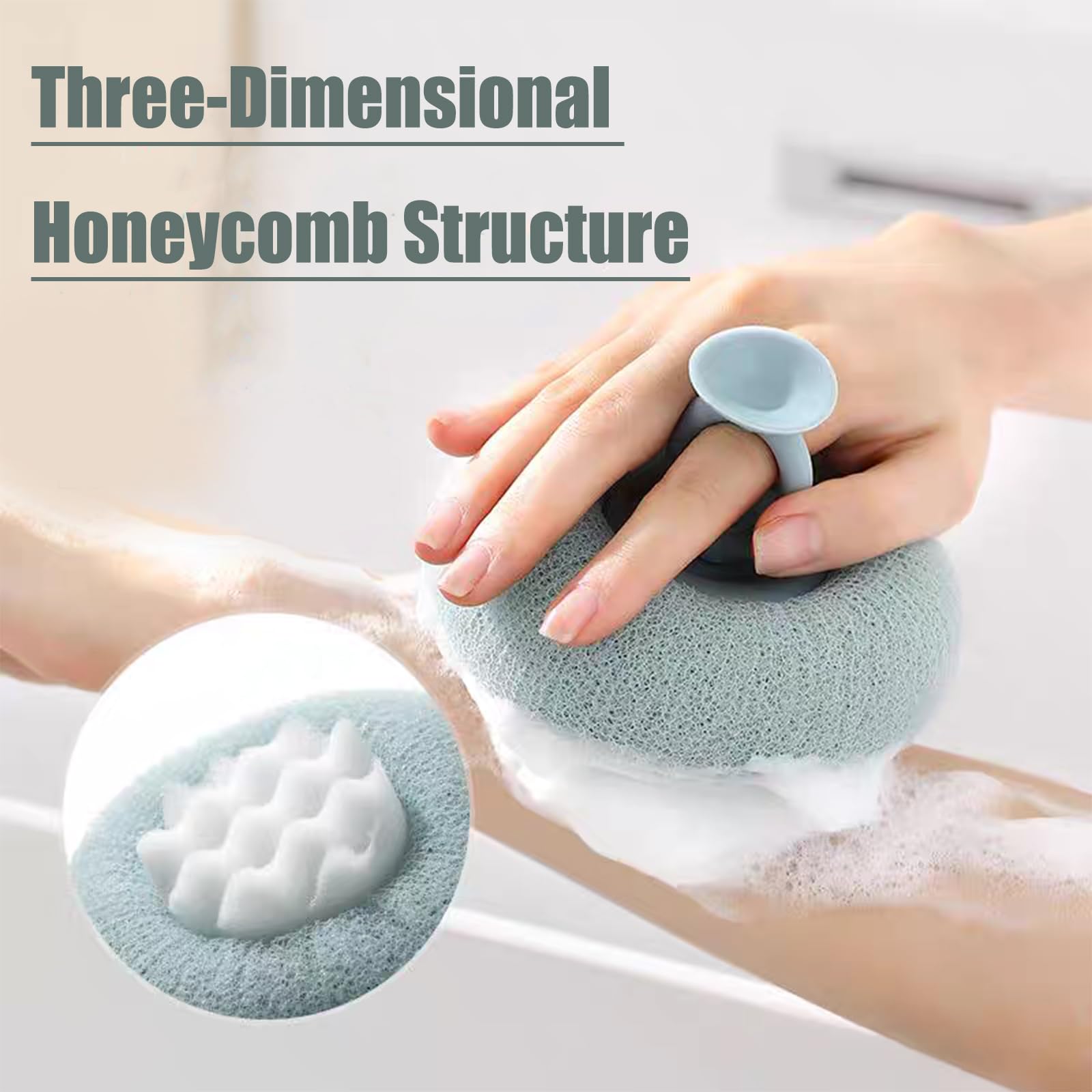 Effortless foam creation supports rich lather with bath gels