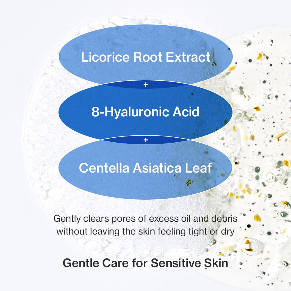 YUMU Licorice Deep Pore Cleanser ceramide NP supports moisture barrier