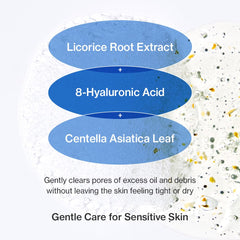 YUMU Licorice Deep Pore Cleanser ceramide NP supports moisture barrier
