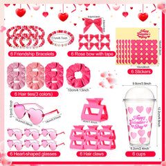 Yungyan Galentines Day bracelets with heart accents for coordinated gifts.