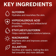 Yunmeng ingredient label showing 100ppm HOCl for consistent formulation benefit