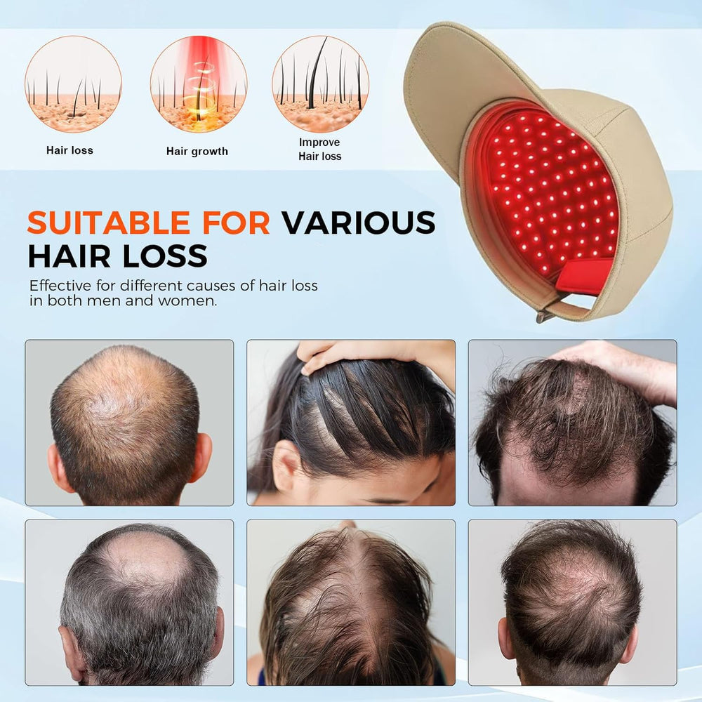 Yuxian Red Light Hair Growth Cap soft fabric feels comfortable during wear.