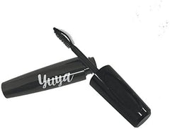 Close-up of YuYa mascara brush showing dual-texture bristles for length