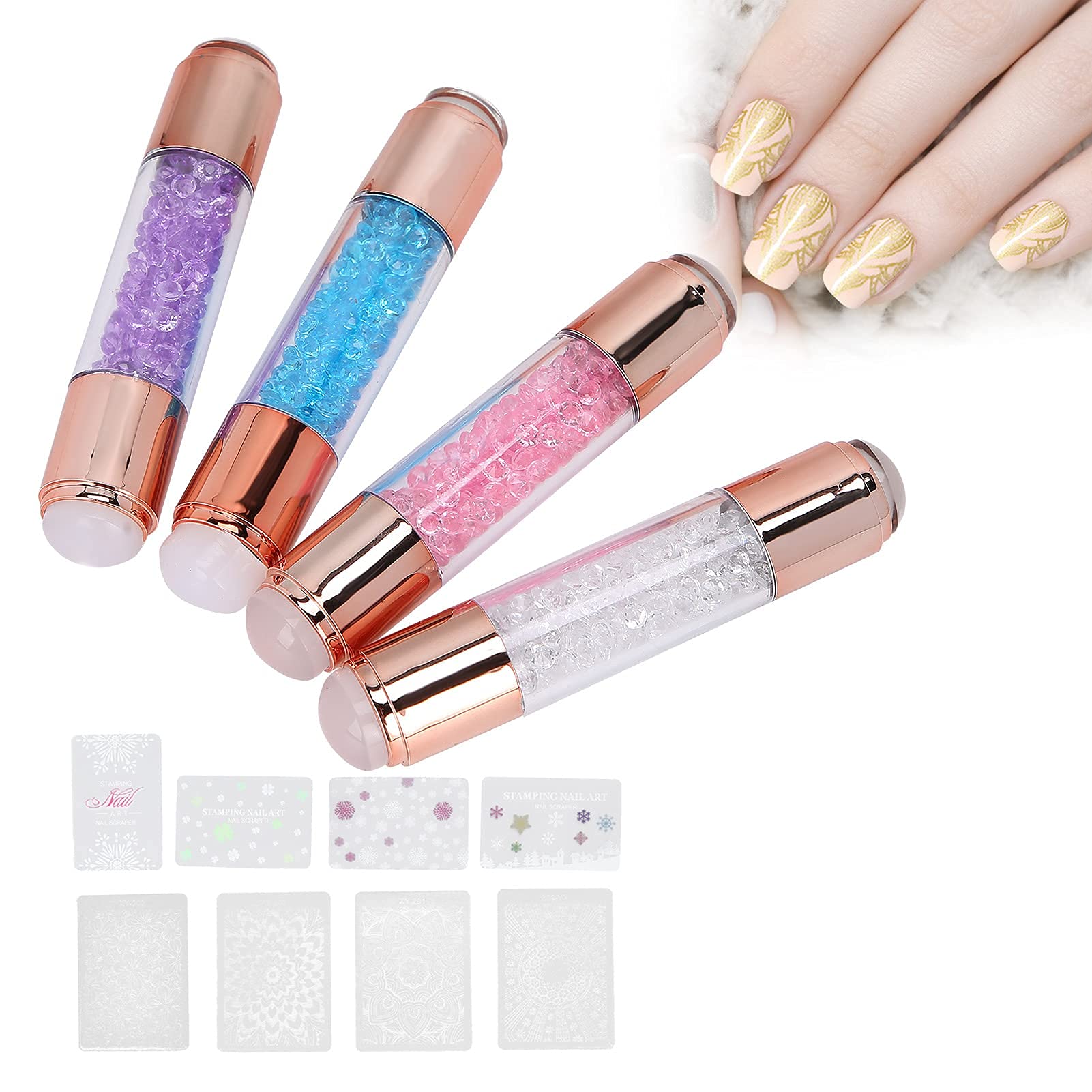 YUYTE stamping scraper tool for precise nail art transfers