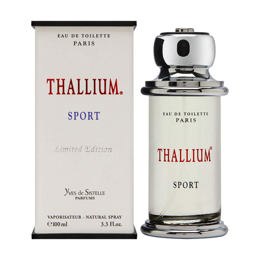 Yves De Sistelle Thallium Sport bottle, long-lasting masculine fragrance.