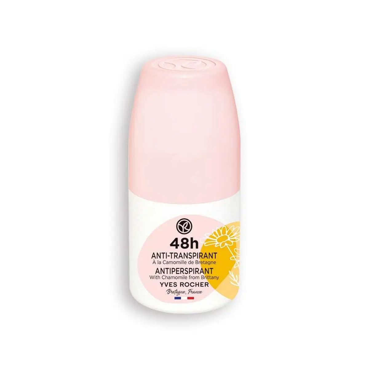 Yves Rocher 48h antiperspirant chamomile bottle for long-lasting freshness with gentle care