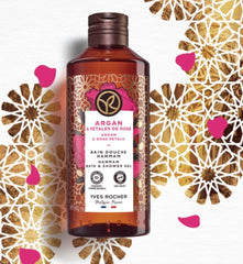 Yves Rocher Argan and Rose Petals gel shows transparent texture with easy rinse