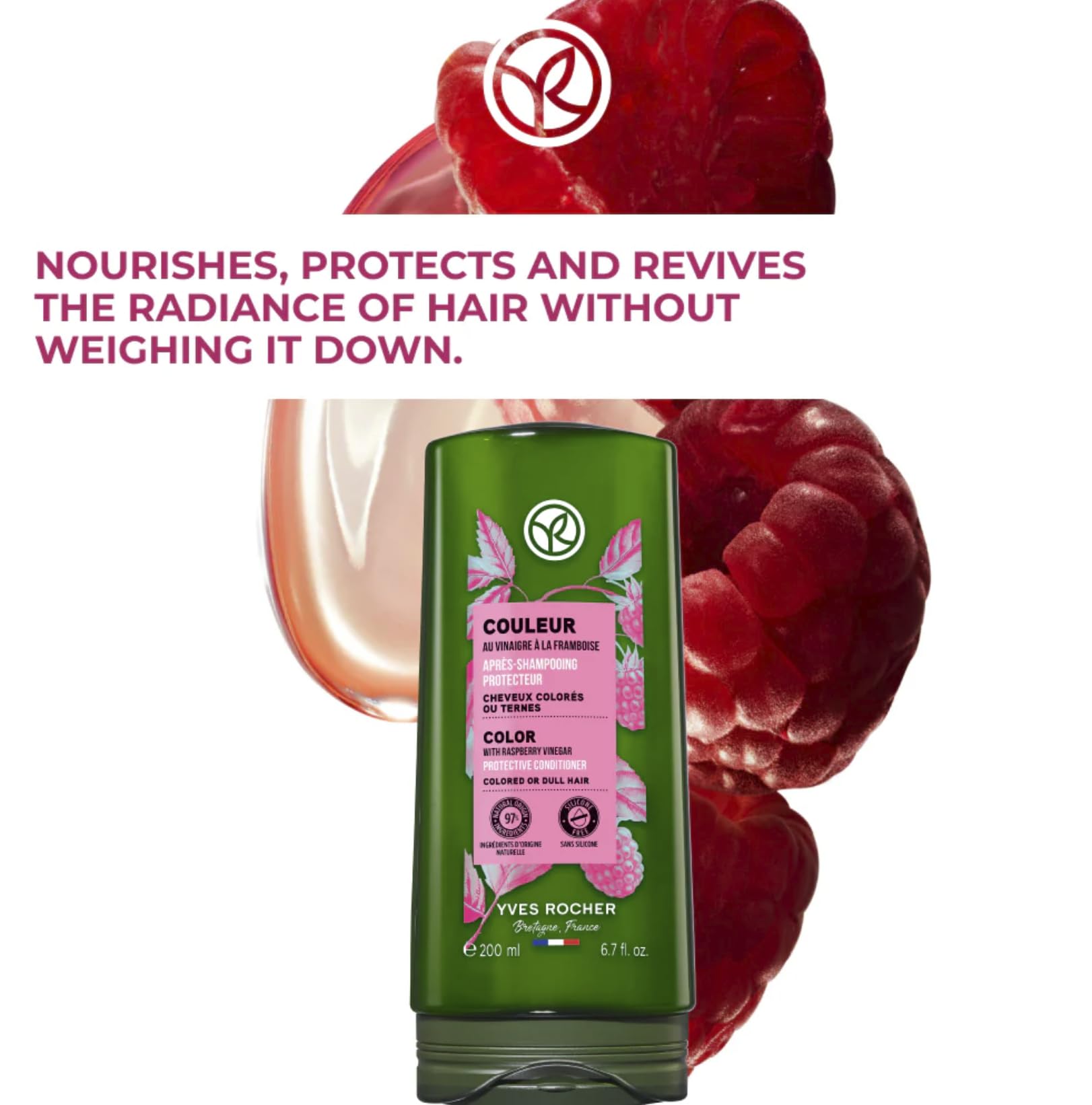 Yves Rocher shampoo and conditioner duo for refreshed scalp and color