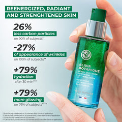 Yves Rocher Elixir Botanique algae extract closeup showcasing nourishing botanical power