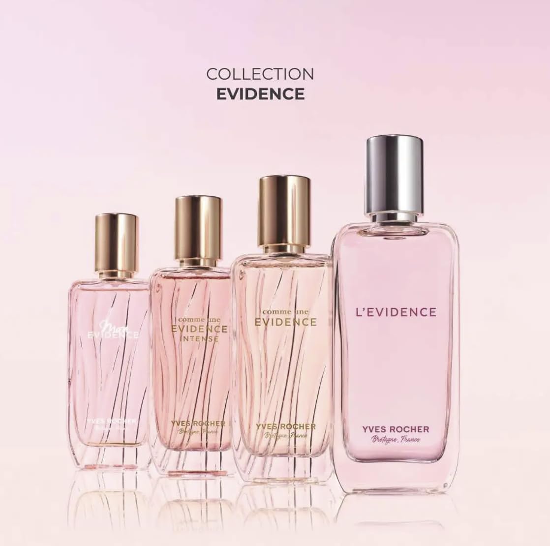 Yves Rocher Evidence packaging, responsibly sourced materials reflecting sustainable production.