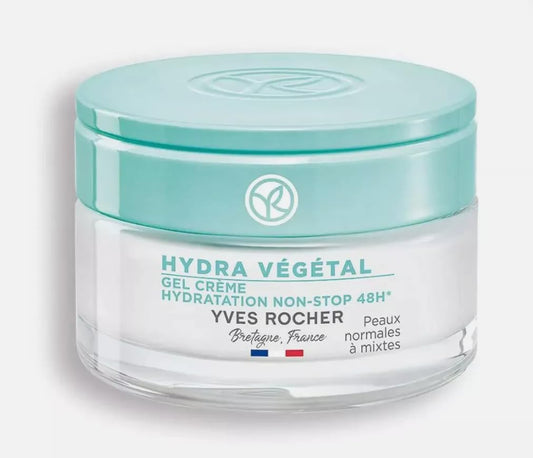 Yves Rocher Hydra Vegetal gel cream packaging for daily hydration