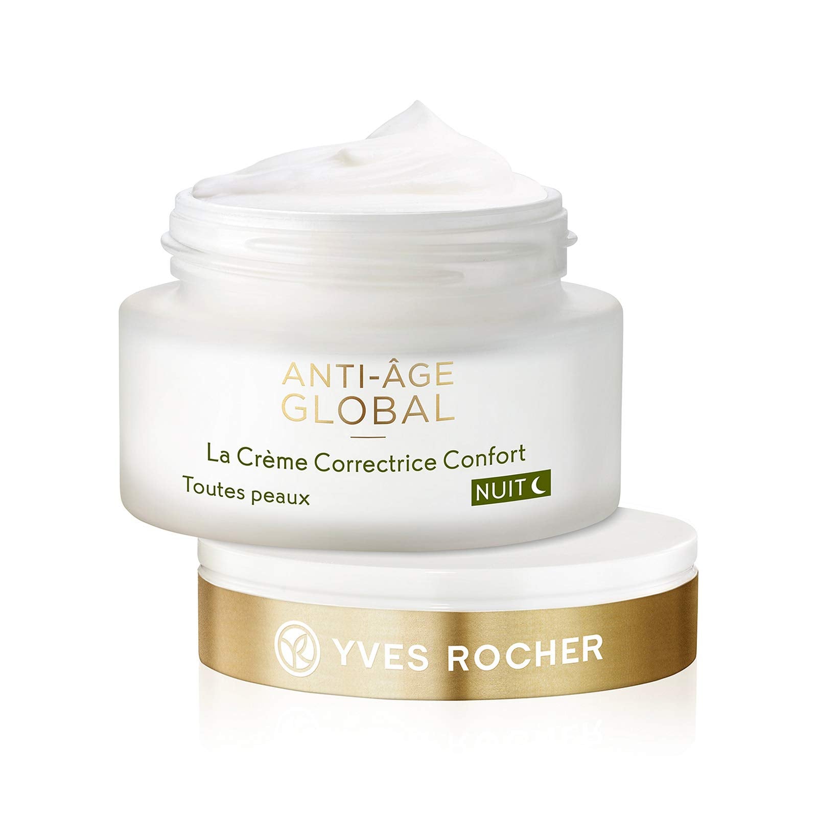 Yves Rocher night cream texture melts on skin for comfortable overnight care